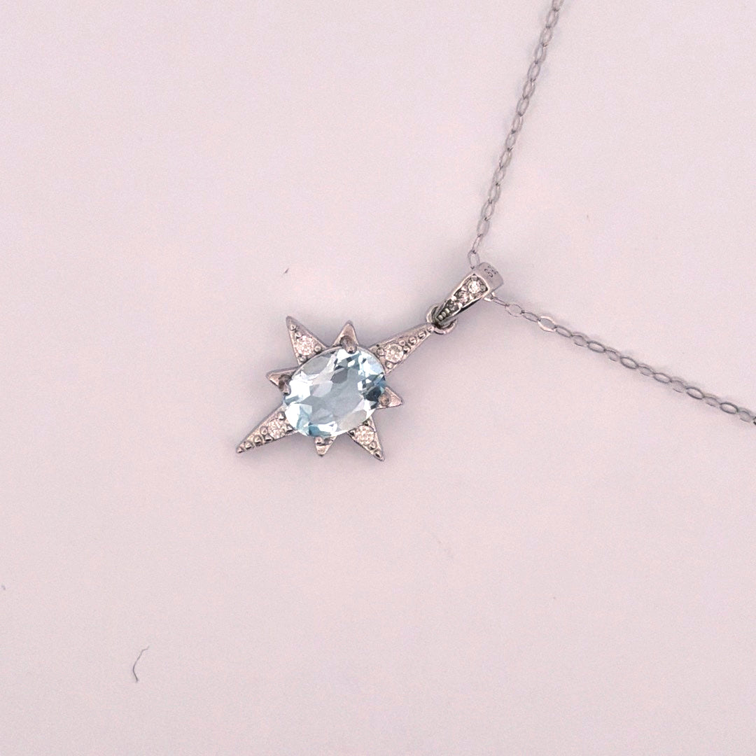 Aquamarine S925 Necklace