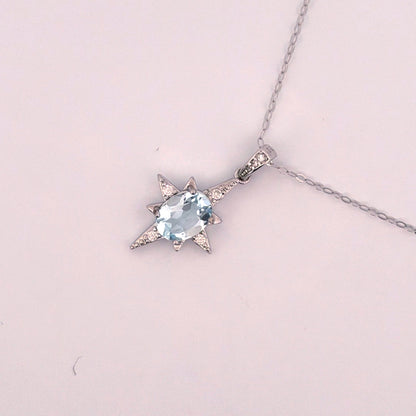 Aquamarine S925 Necklace