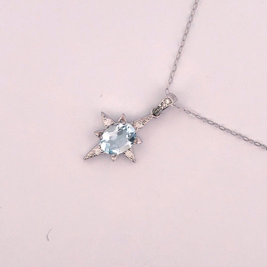 Aquamarine S925 Necklace