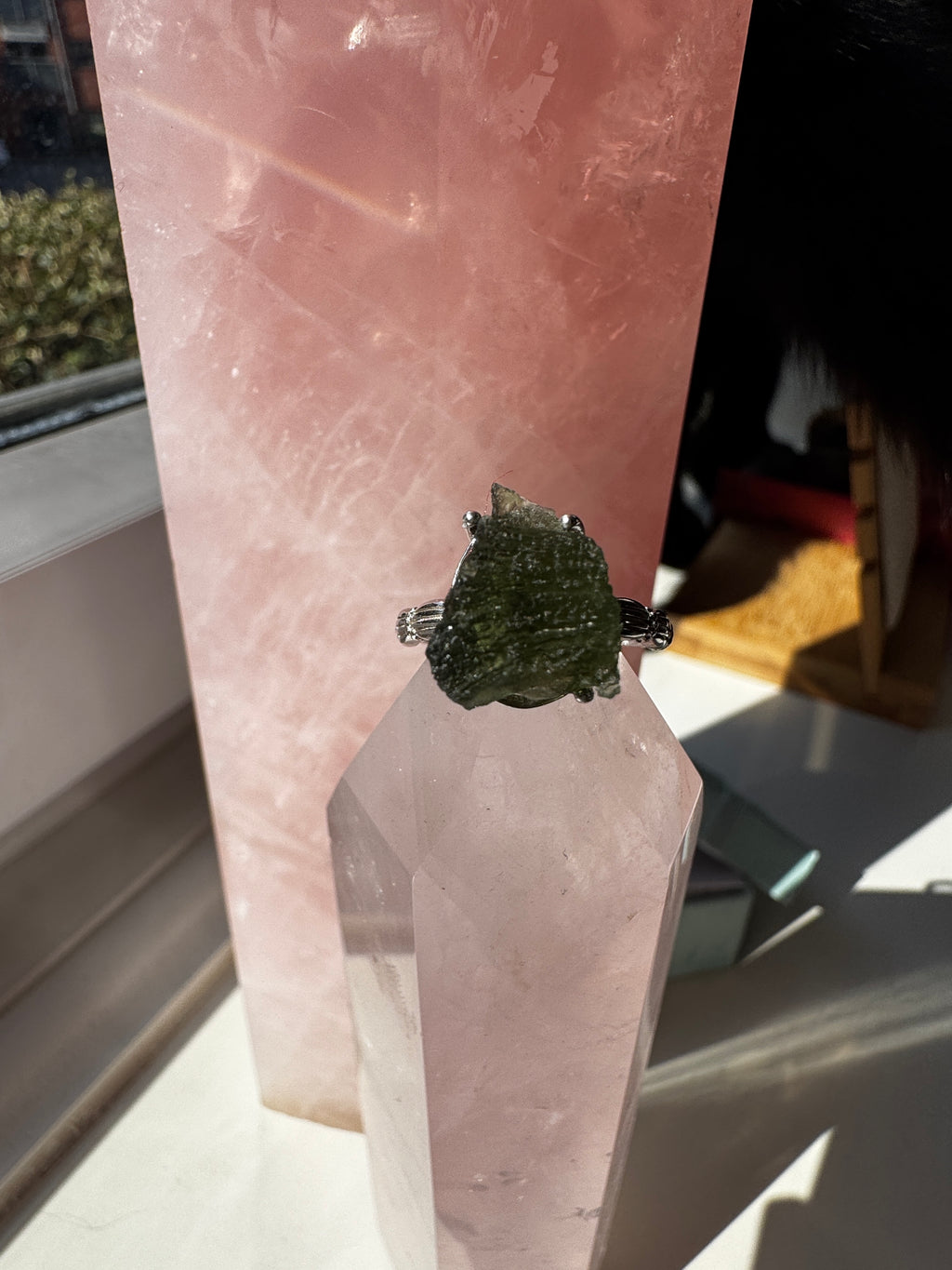 Moldavite Ring