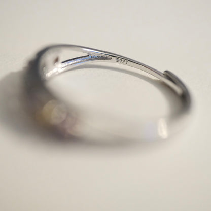 Rainbow Tourmaline S925 Adjustable Ring