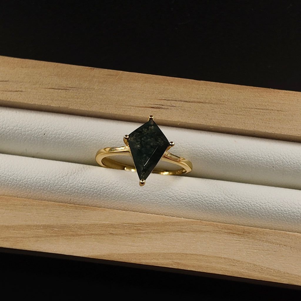 Moss Agate Ring