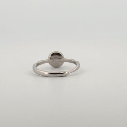 Black Tourmaline In Quartz S925 Adjustable Ring
