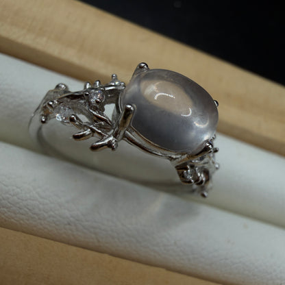 Moonstone S925 Adjustable Ring