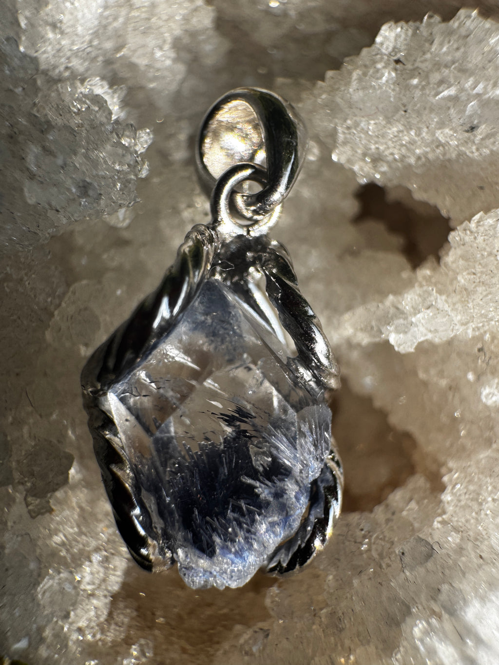 Dumortierite Quartz Necklace