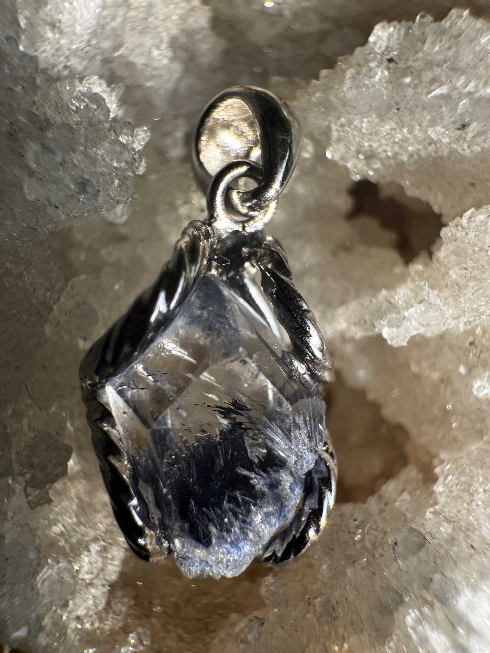 Dumortierite Quartz Necklace