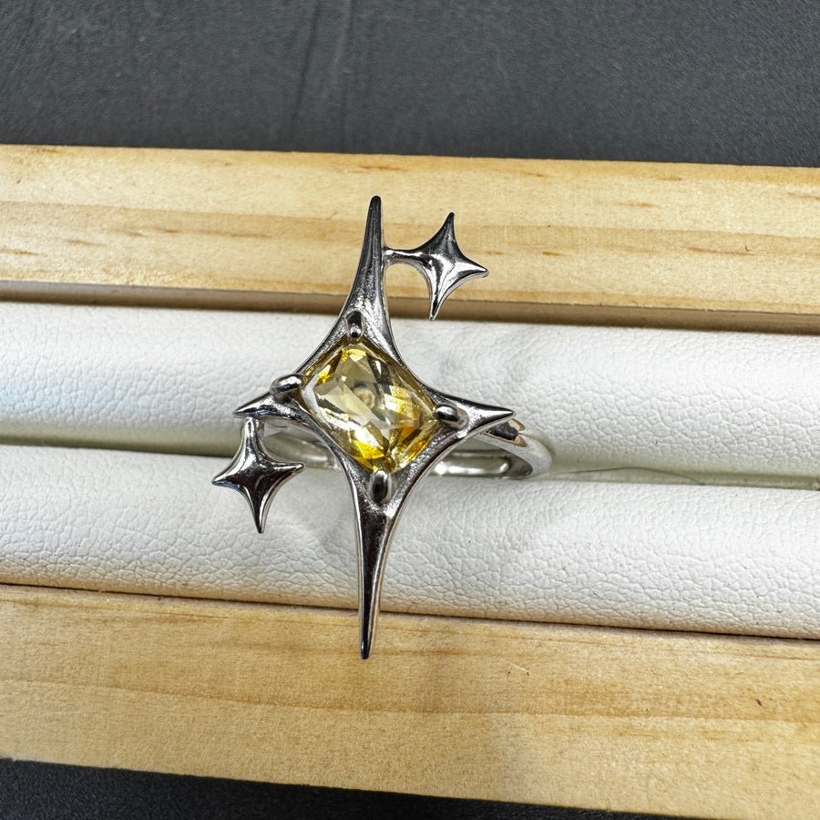 Citrine Signature Star Ring
