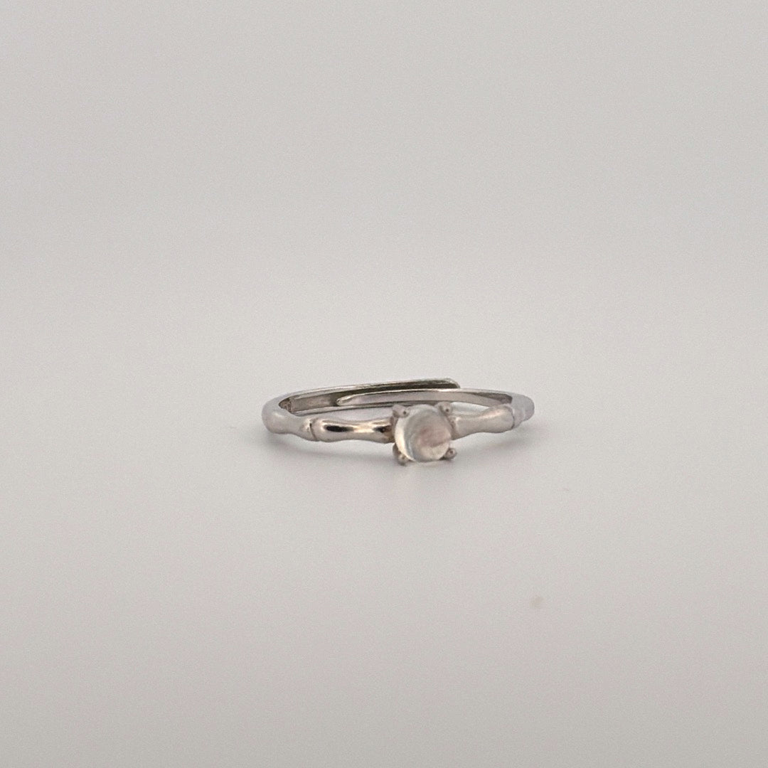 Moonstone S925 Adjustable Ring