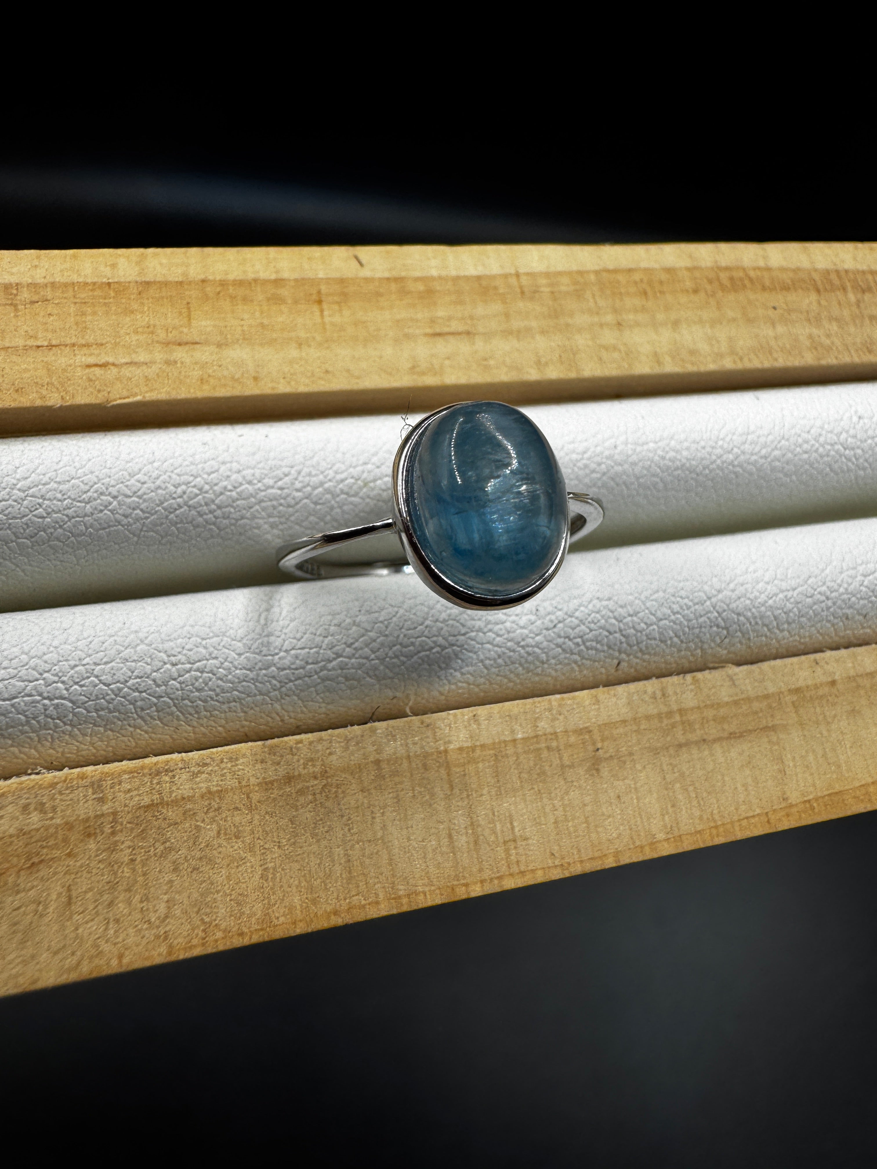 Green Kyanite S925 Adjustable Ring