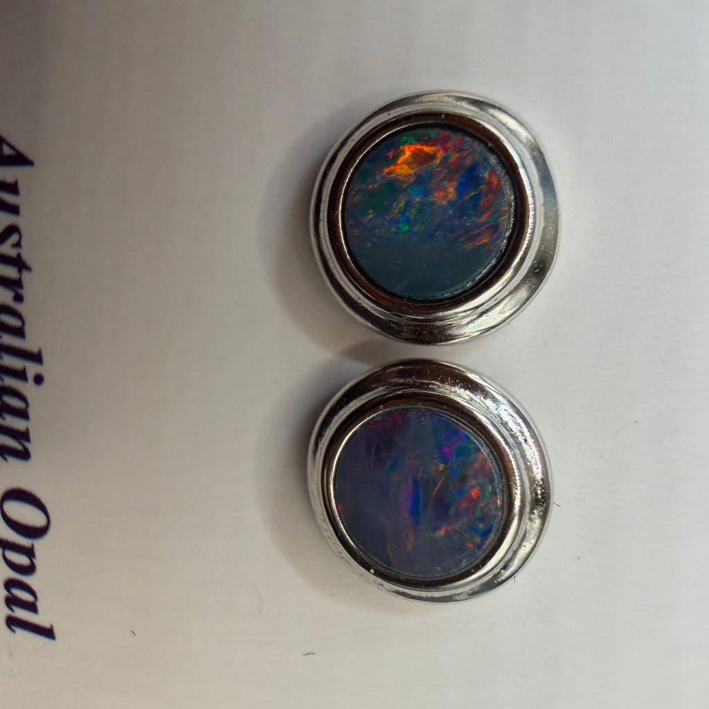 Australian Boulder Opal S925 Earrings