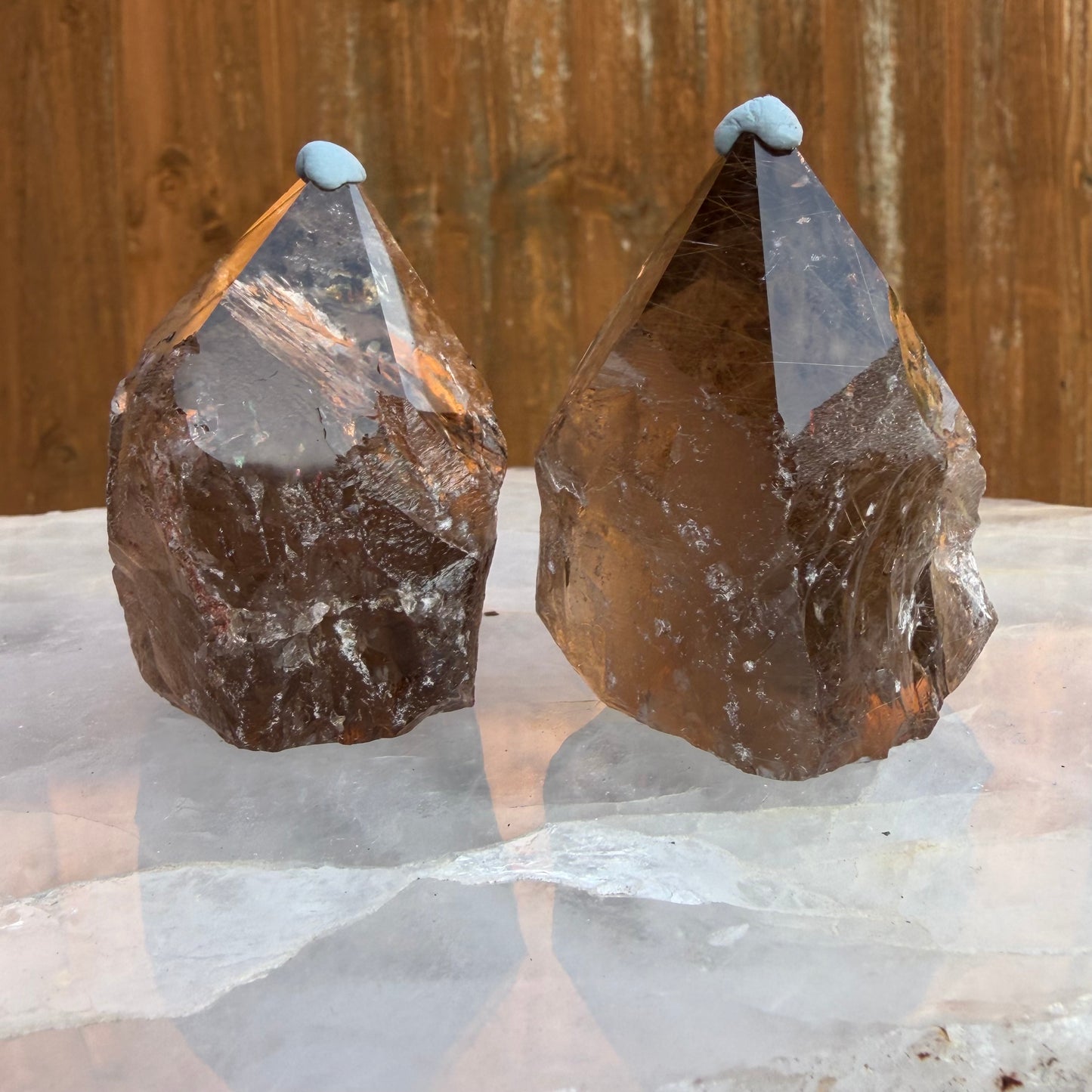 Smokey Quartz Cut Base Points