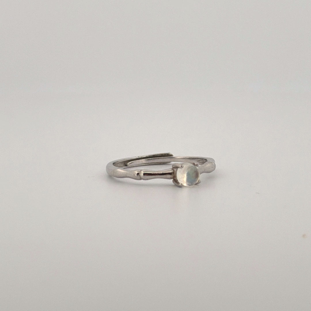 Moonstone S925 Adjustable Ring