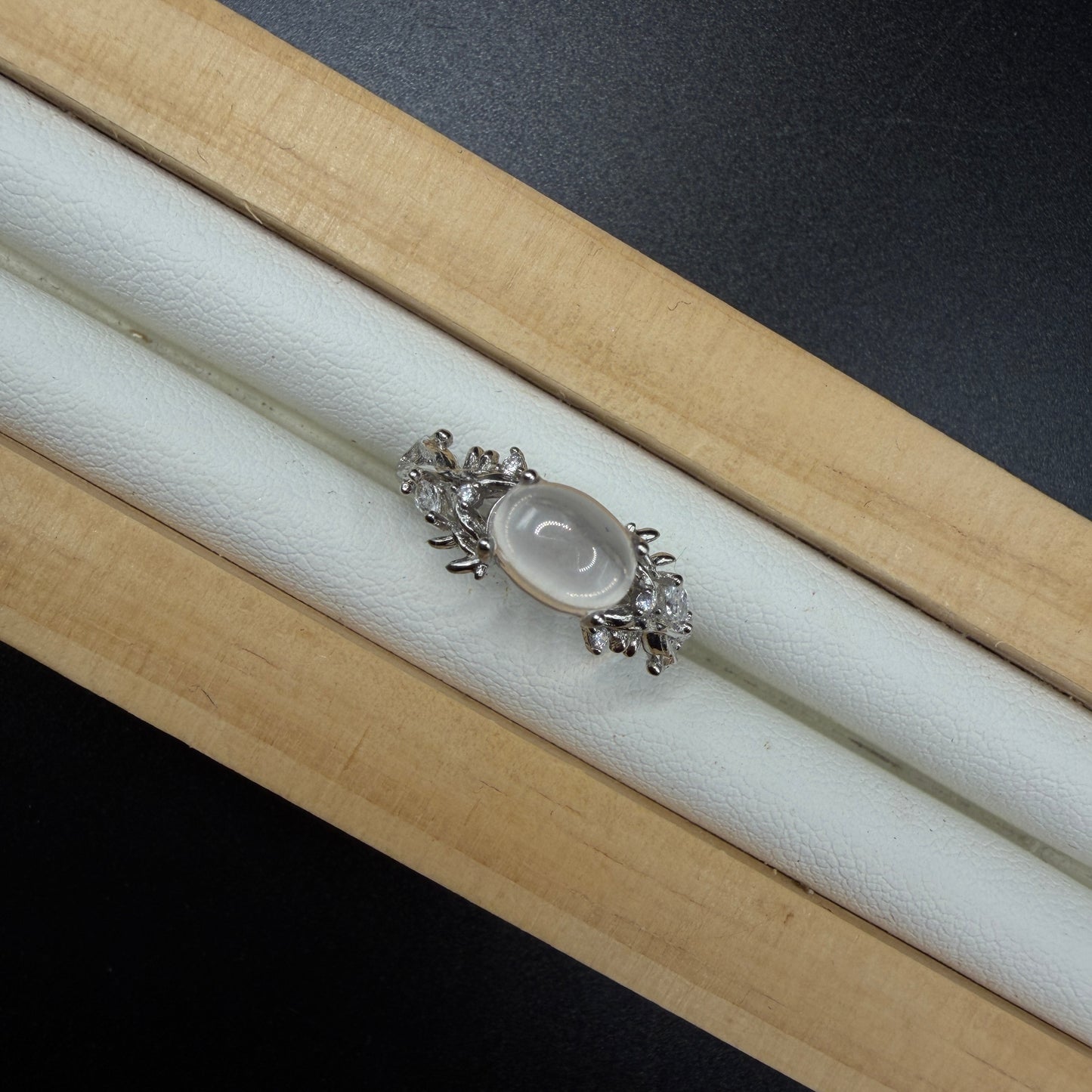 Moonstone S925 Adjustable Ring