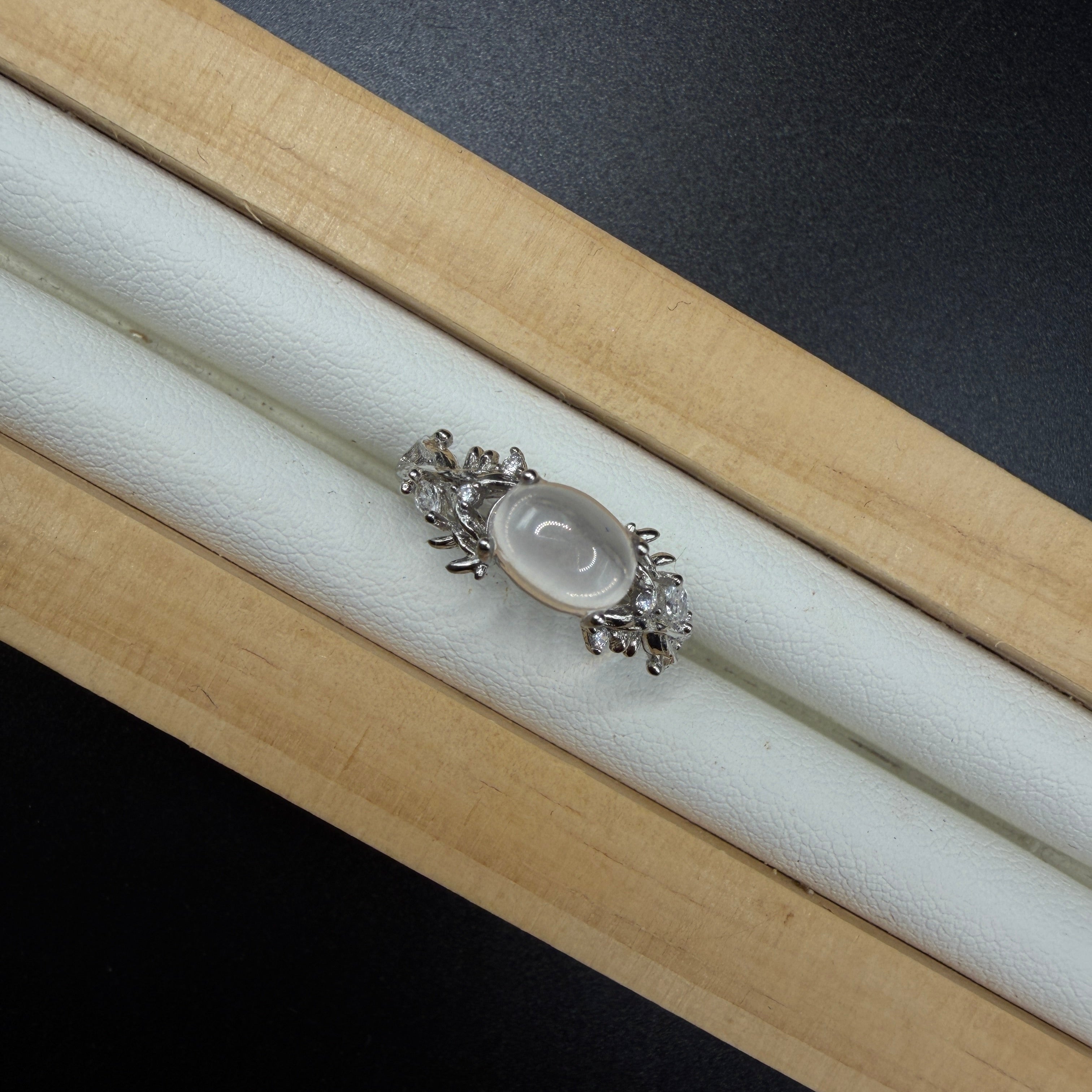 Moonstone S925 Adjustable Ring
