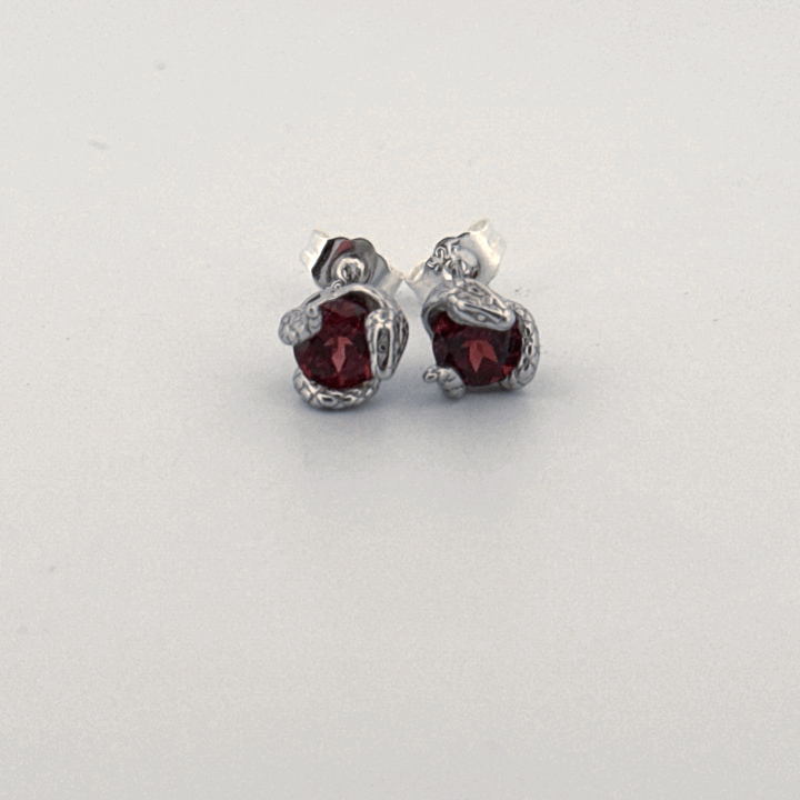 Garnet S925 Earrings