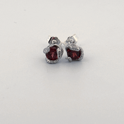 Garnet S925 Earrings