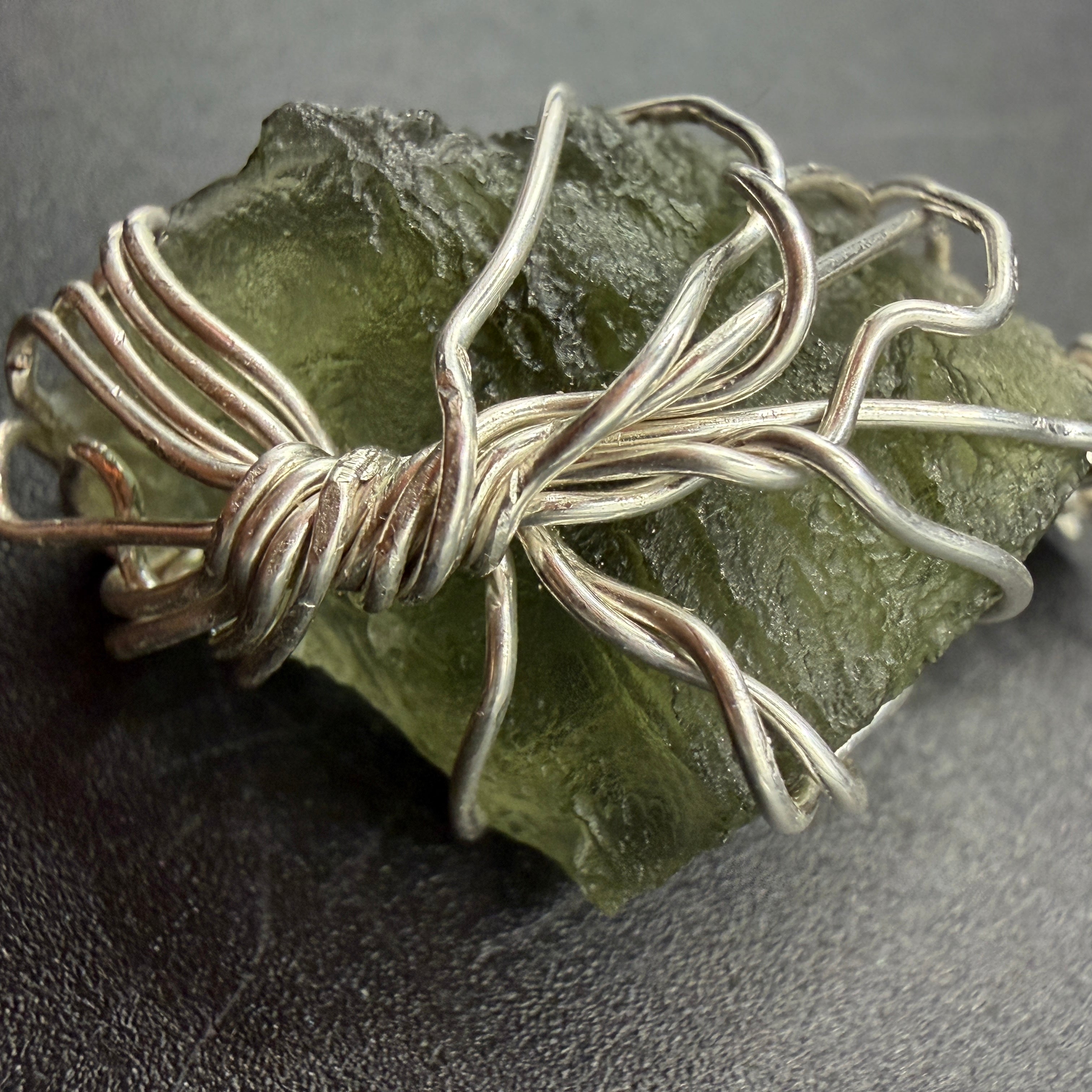 Moldavite Tree Of Life S925 Handmade Necklace