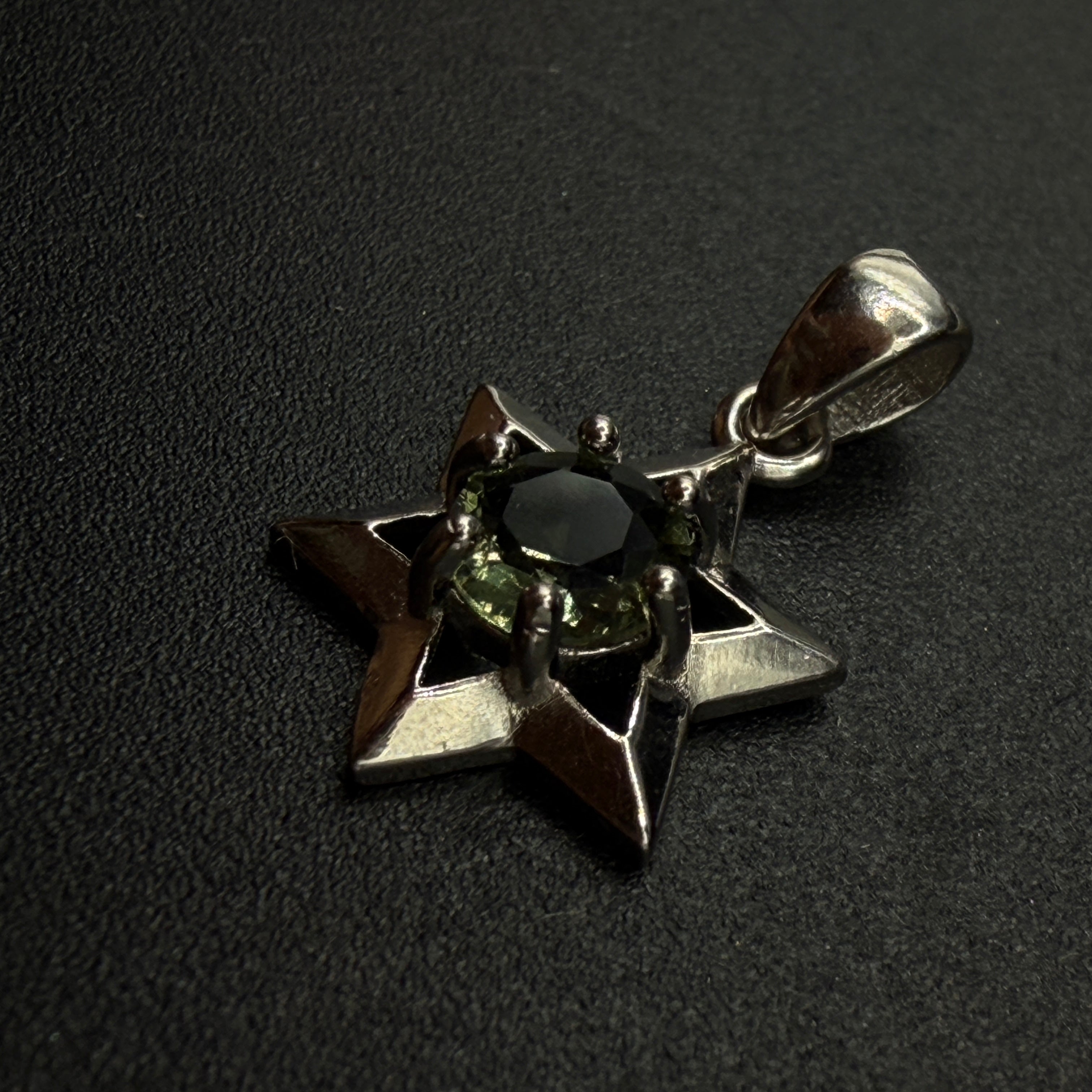 Moldavite Star Certified S925 Necklace