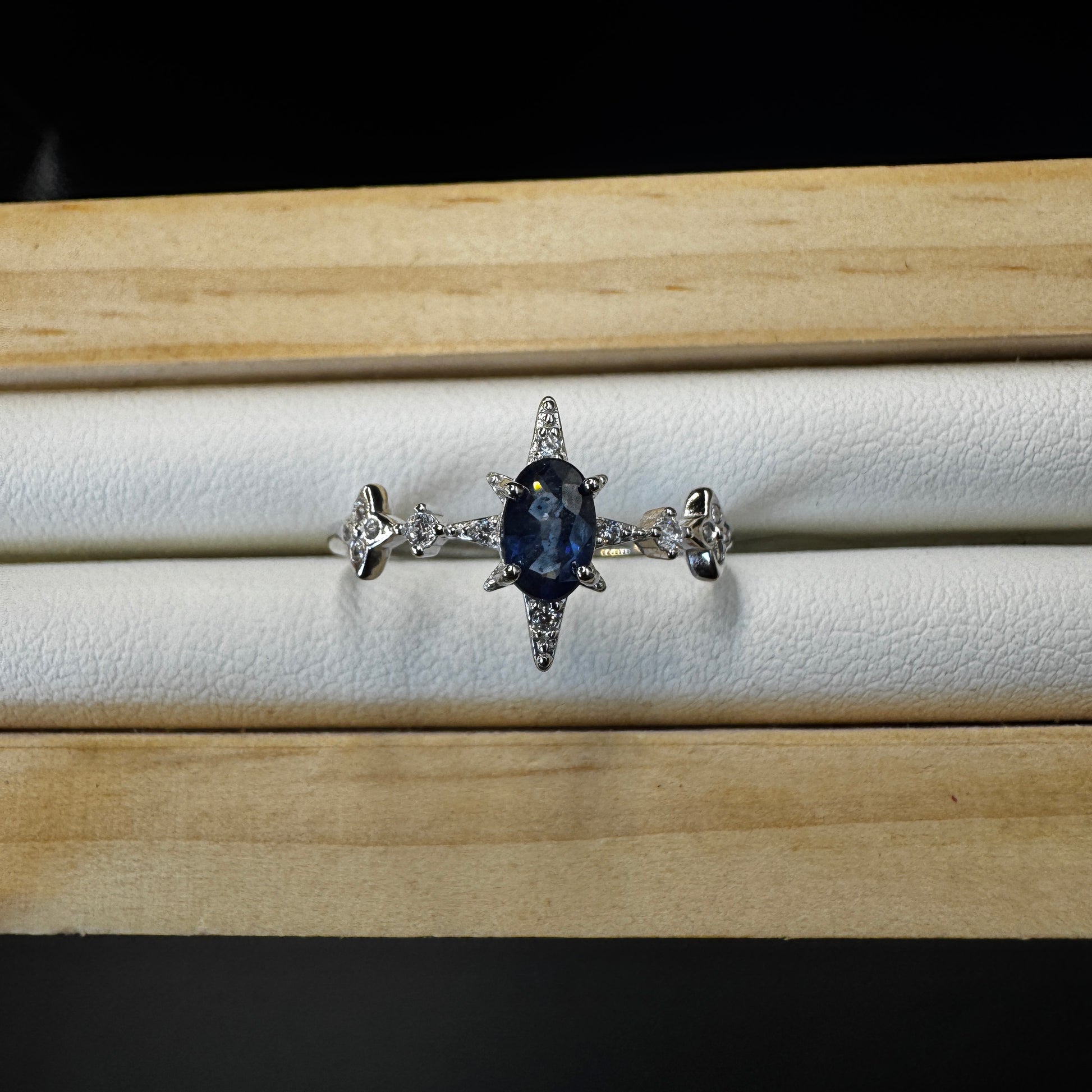 Sapphire Star Ring