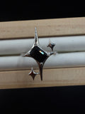 Black Spinel Signature Star Ring