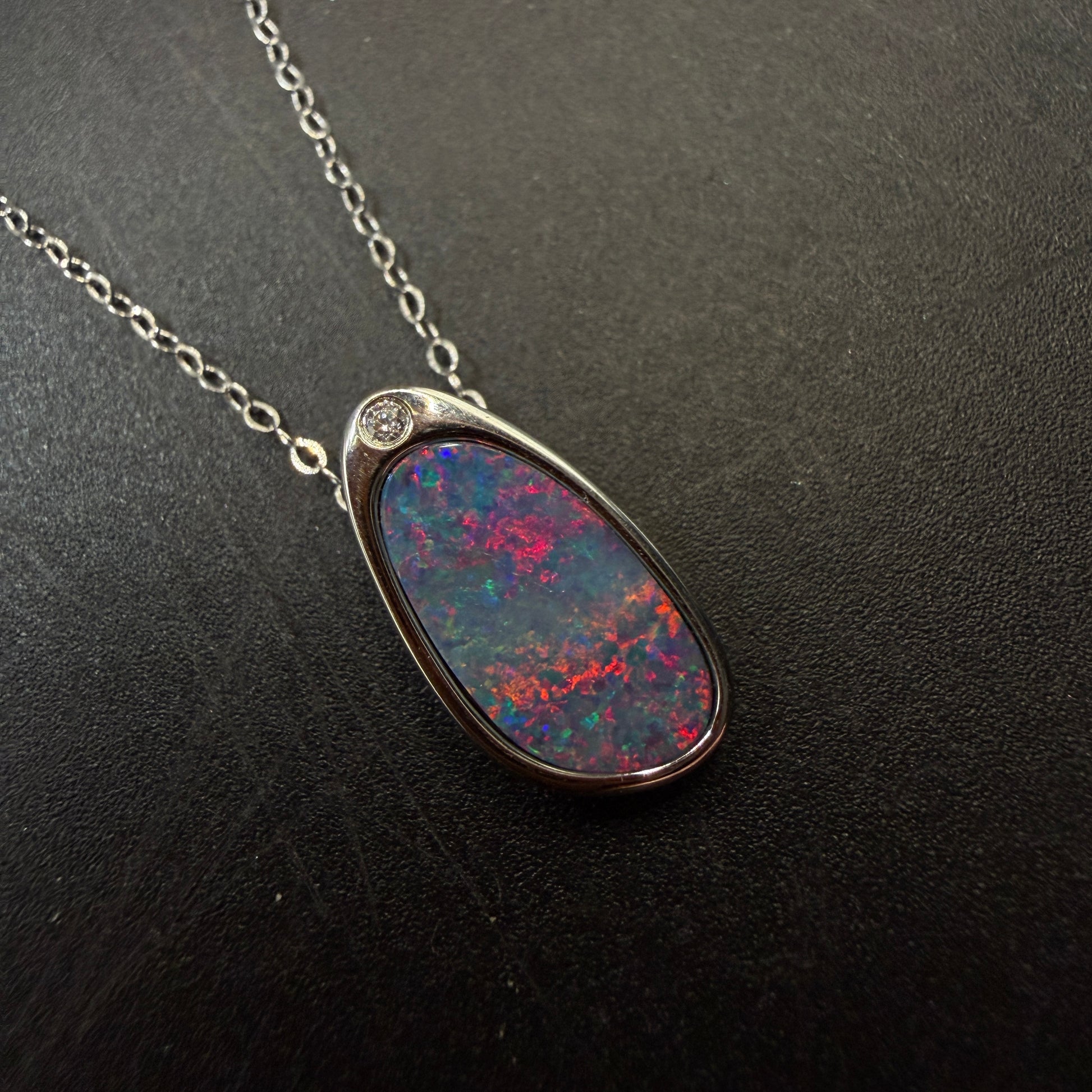 Australian Boulder Opal S925 Necklace