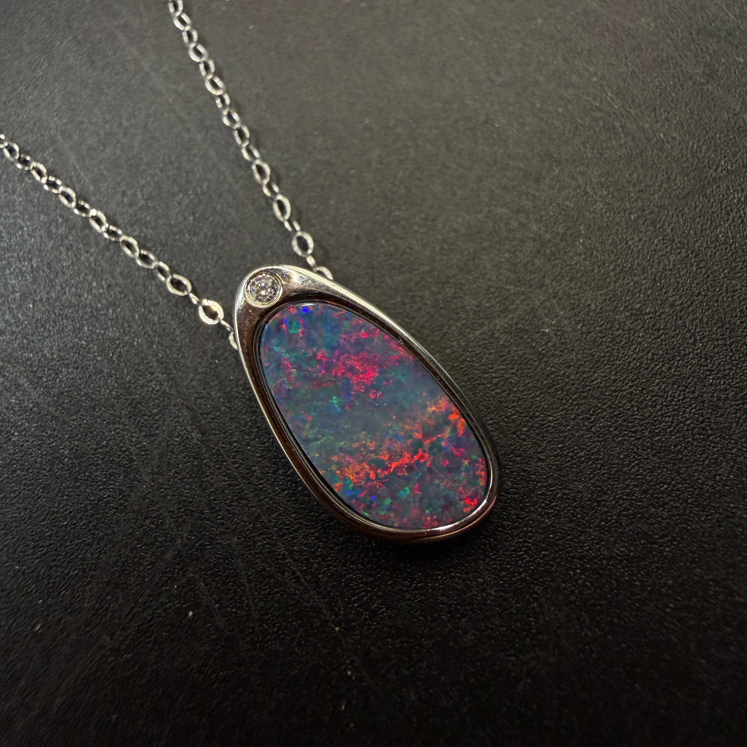 Australian Boulder Opal S925 Necklace
