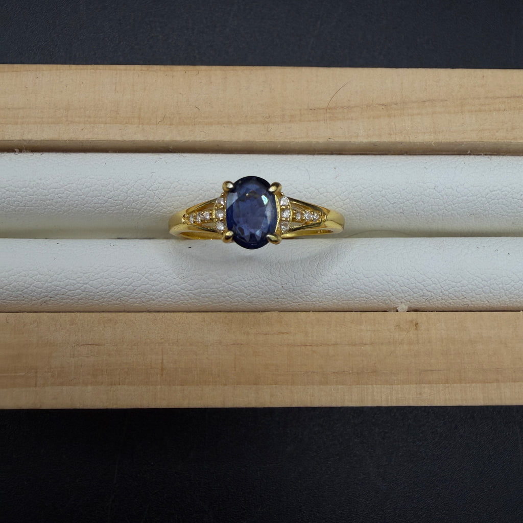 Sapphire S925 Adjustable Ring