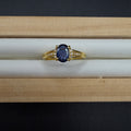 Sapphire S925 Adjustable Ring