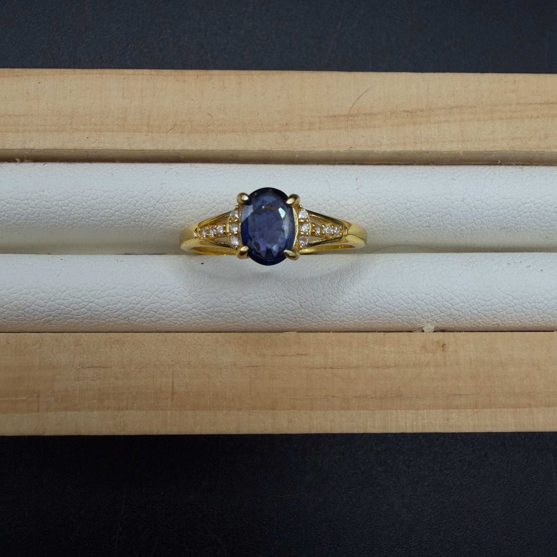 Sapphire S925 Adjustable Ring