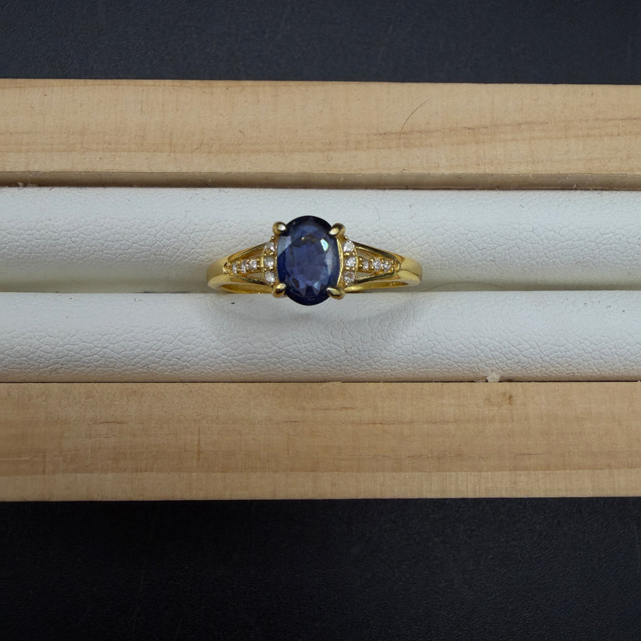 Sapphire S925 Adjustable Ring