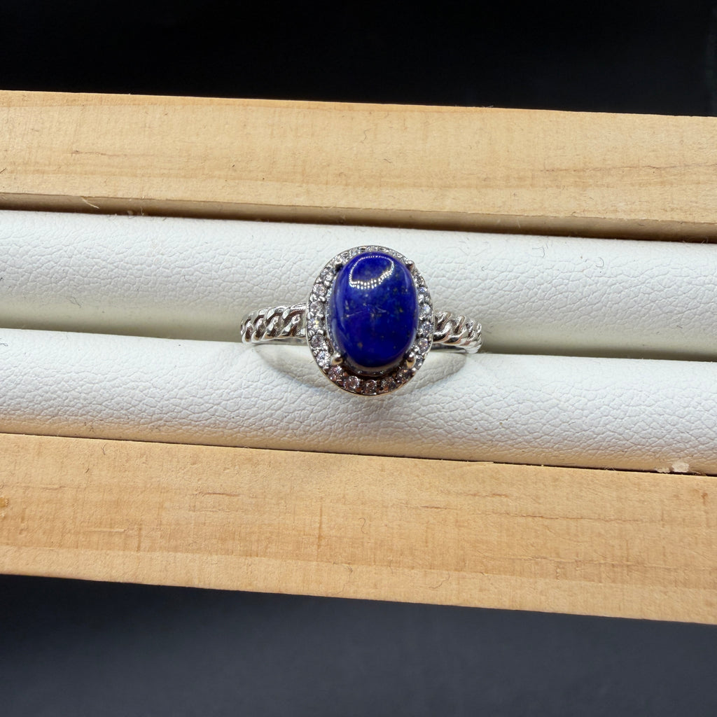 Lapis Lazuli S925 Adjustable Ring