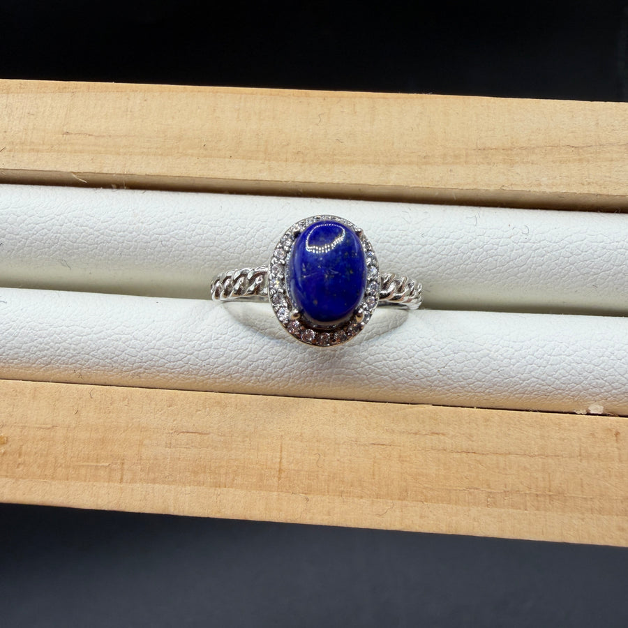 Lapis Lazuli S925 Adjustable Ring