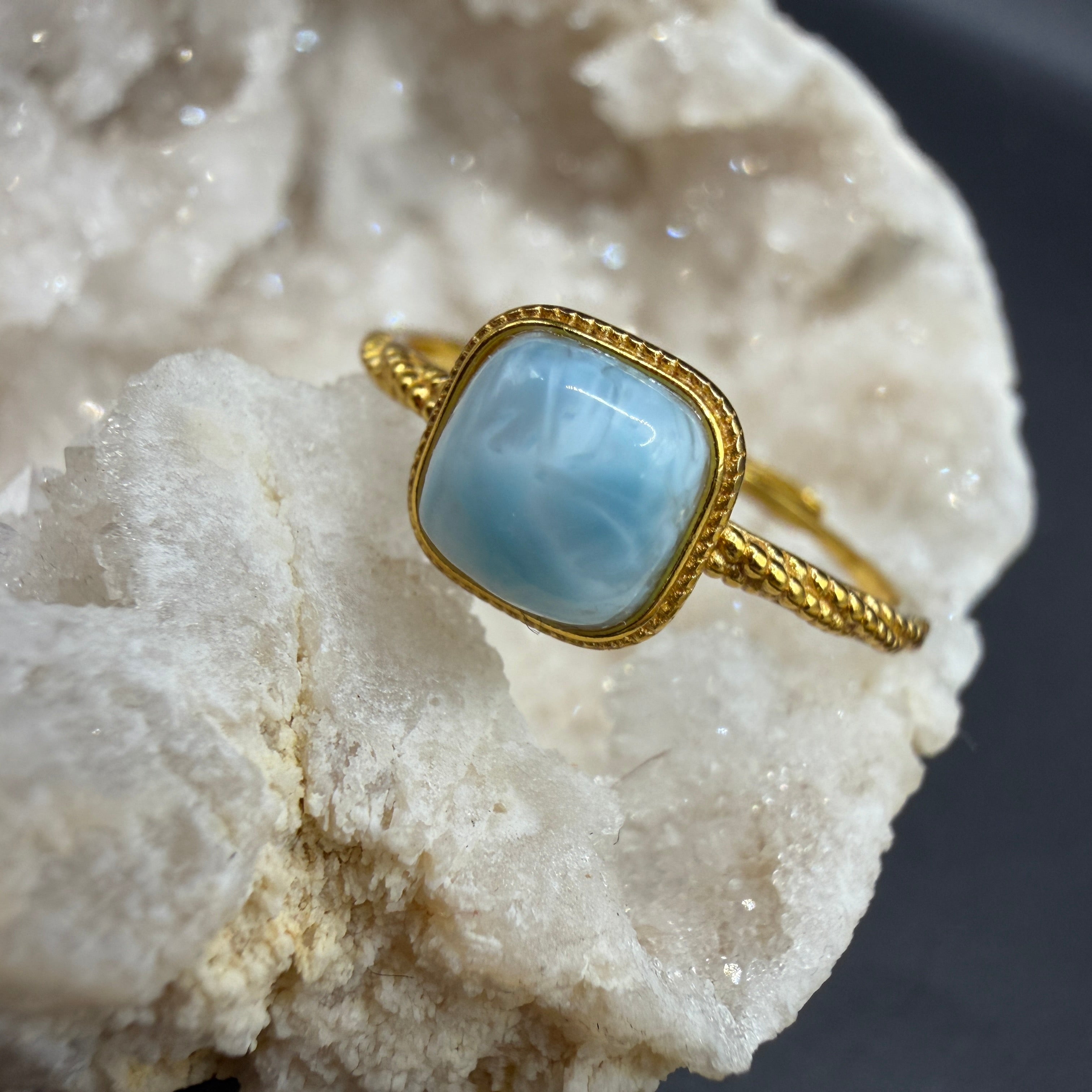 Larimar S925 Adjustable Ring