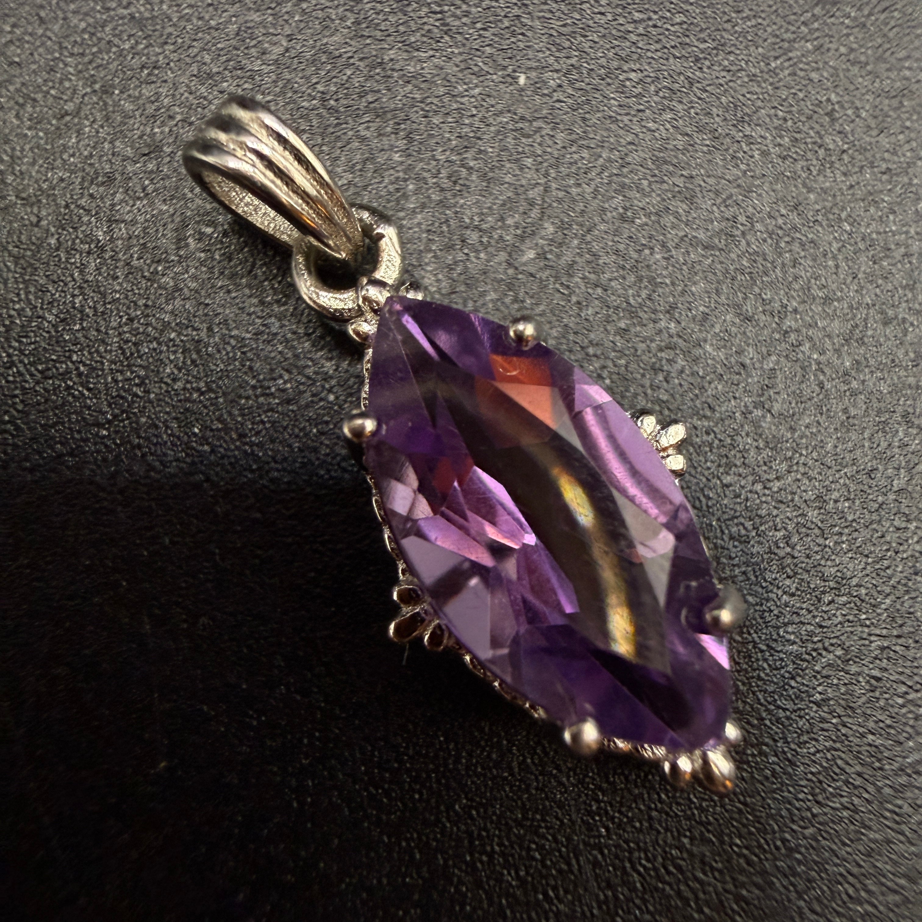 Amethyst Marquise S925 Necklace