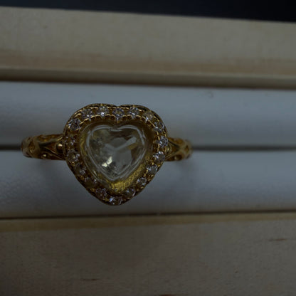 Libyan Desert Glass S925 Certified Adjustable Ring
