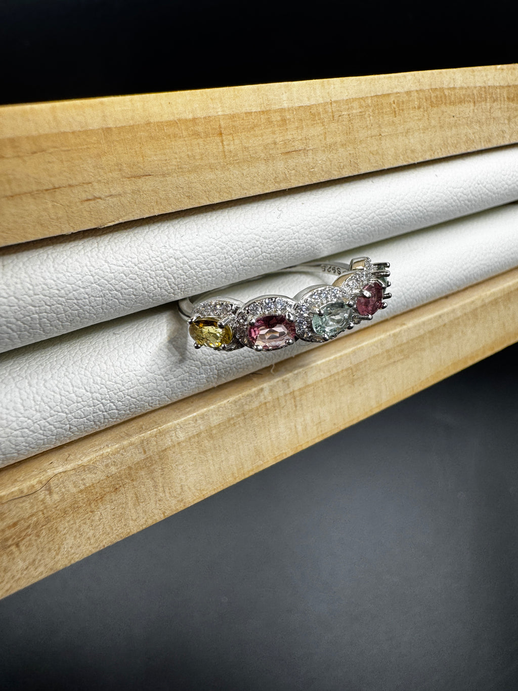 Rainbow Tourmaline Ring