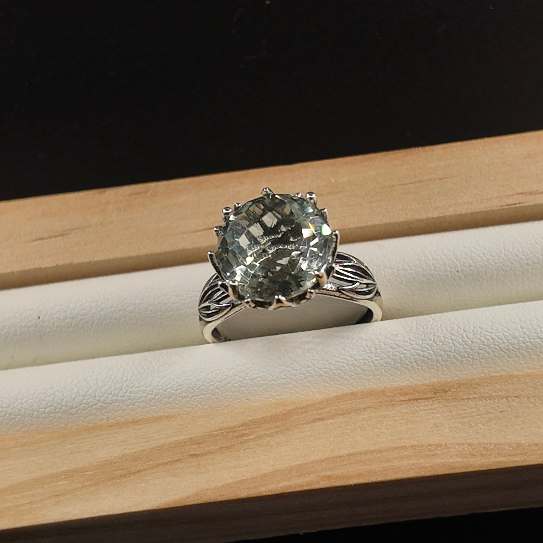 Prehnite S925 Adjustable Ring
