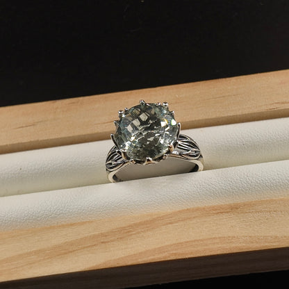 Prehnite S925 Adjustable Ring