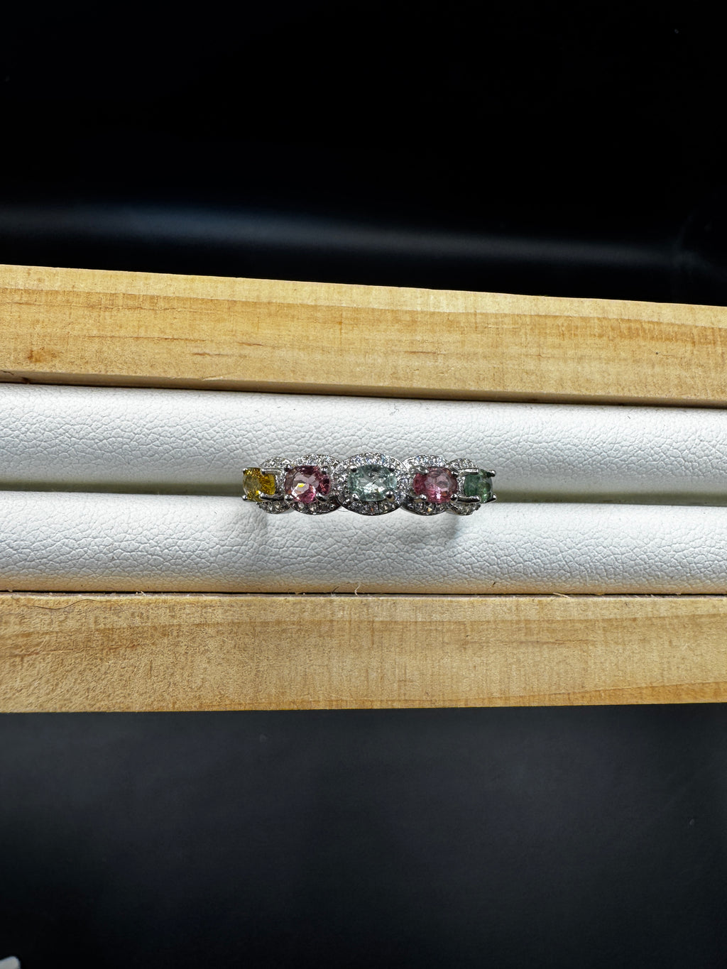 Rainbow Tourmaline Ring