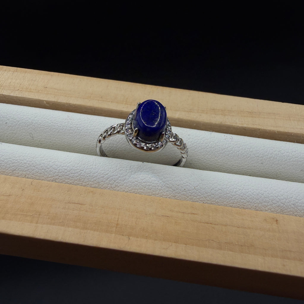 Lapis Lazuli S925 Adjustable Ring