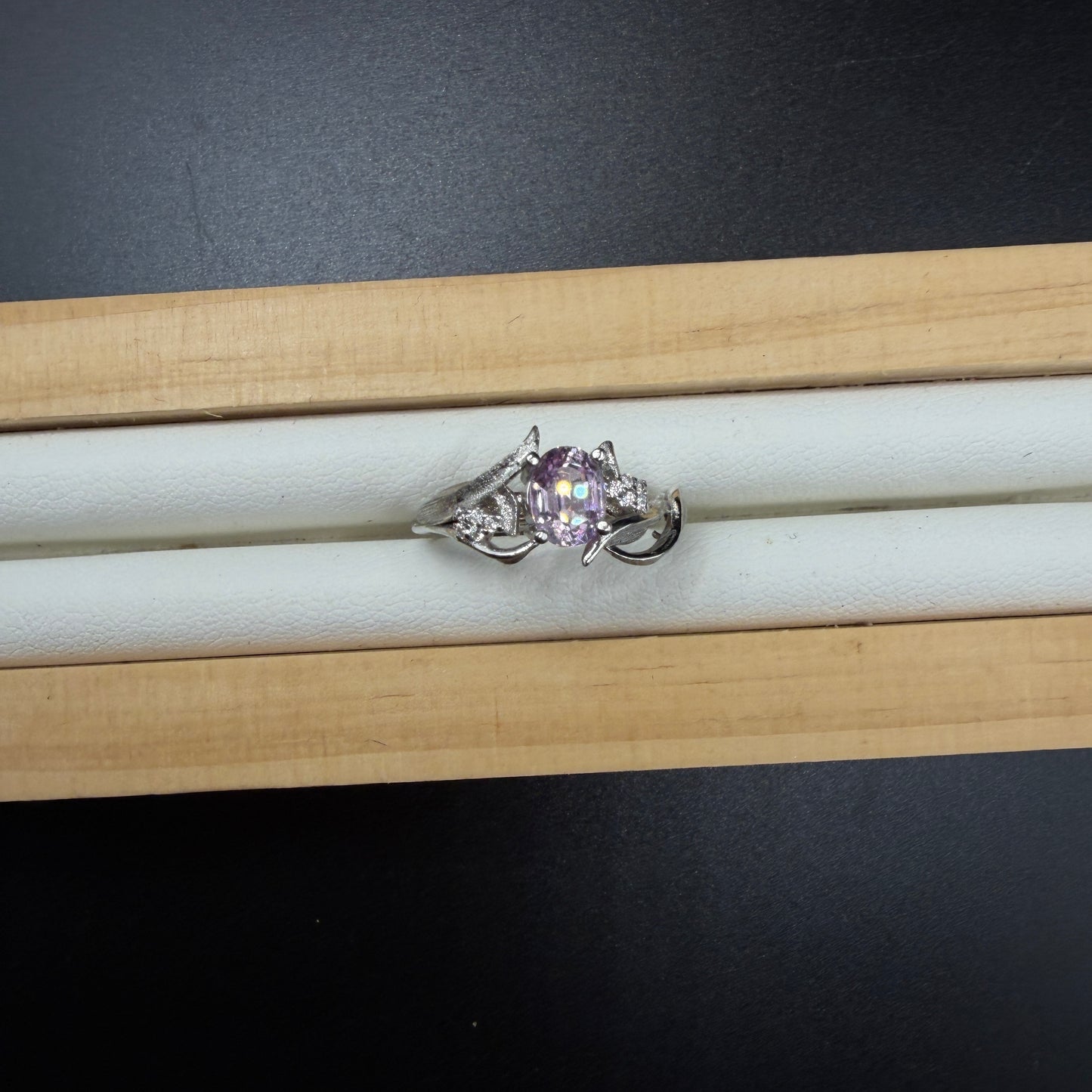 Kunzite S925 Adjustable Certified Ring