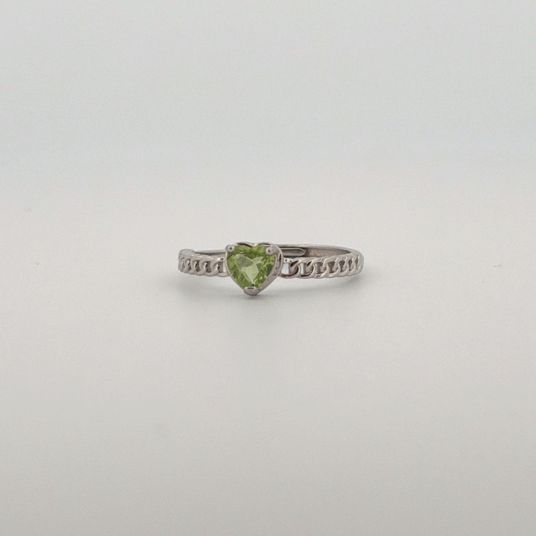 Peridot S925 Adjustable Ring