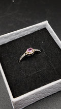 Pink Topaz S925 Adjustable Ring