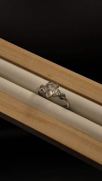 Moonstone Freeform S925 Adjustable Ring
