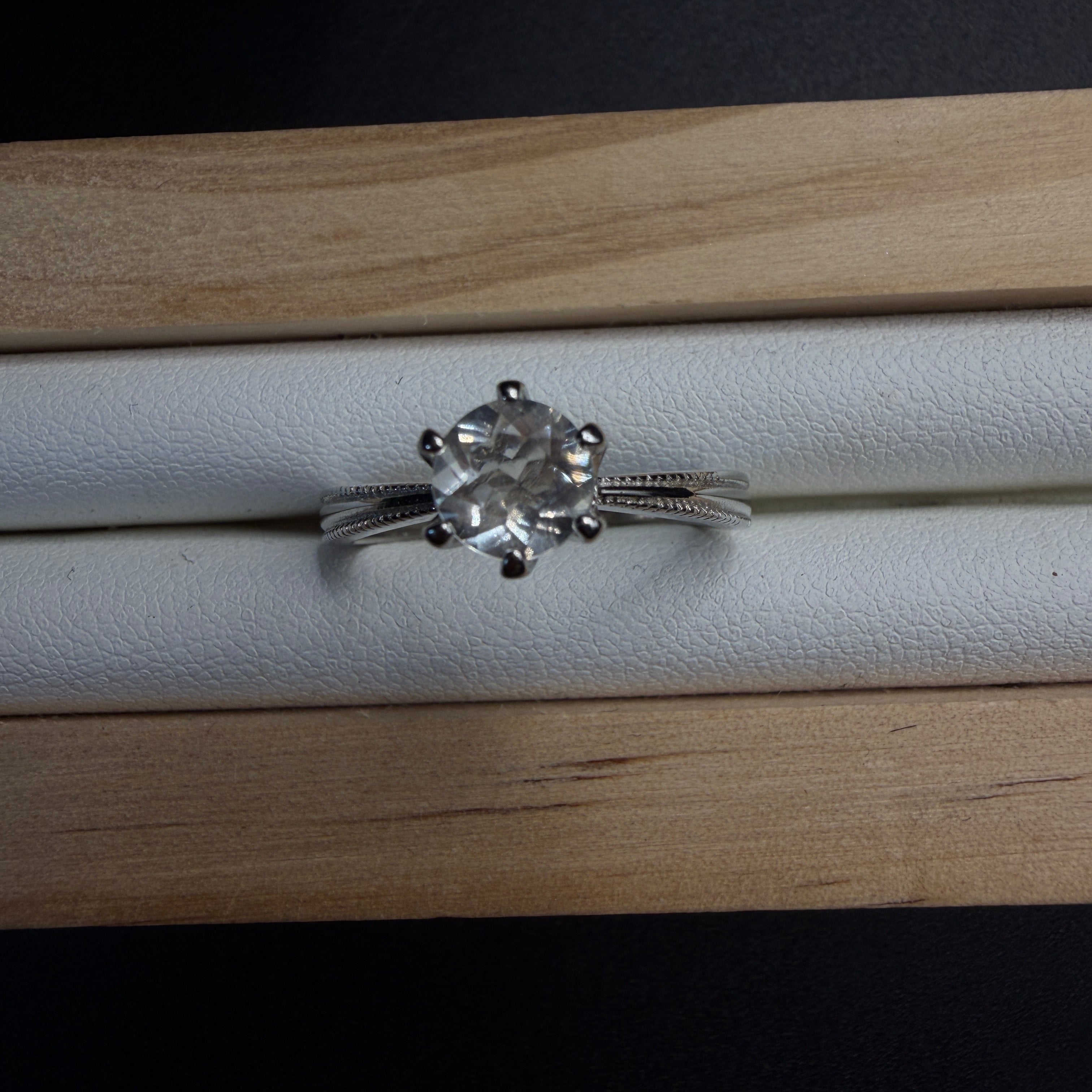 Libyan Desert Glass S925 Certified Adjustable Ring