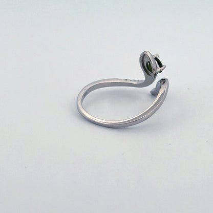 Diopside Snake S925 Adjustable Ring