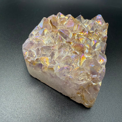 Aura Amethyst Cluster Point