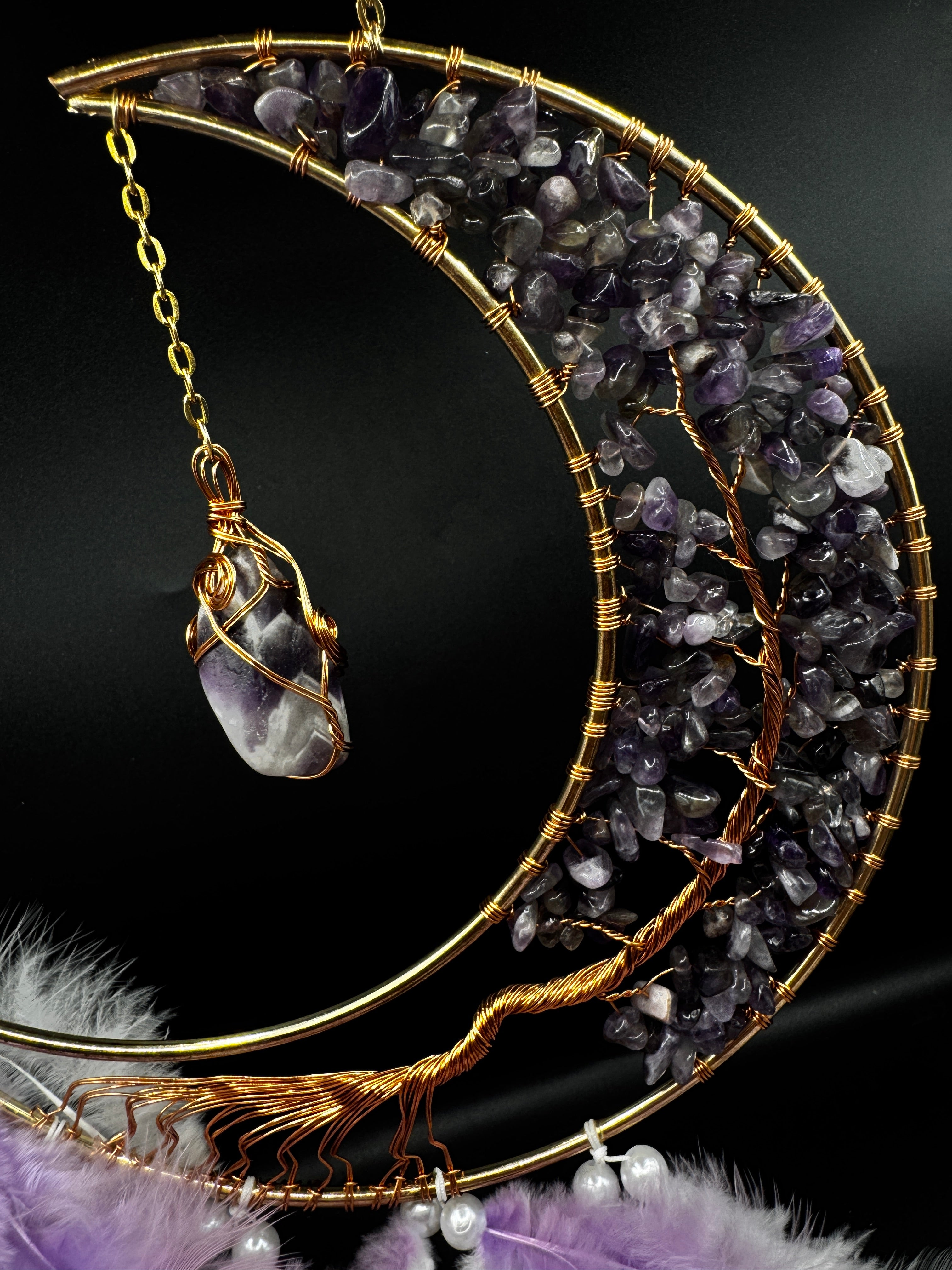 Amethyst Moon Dream Catcher