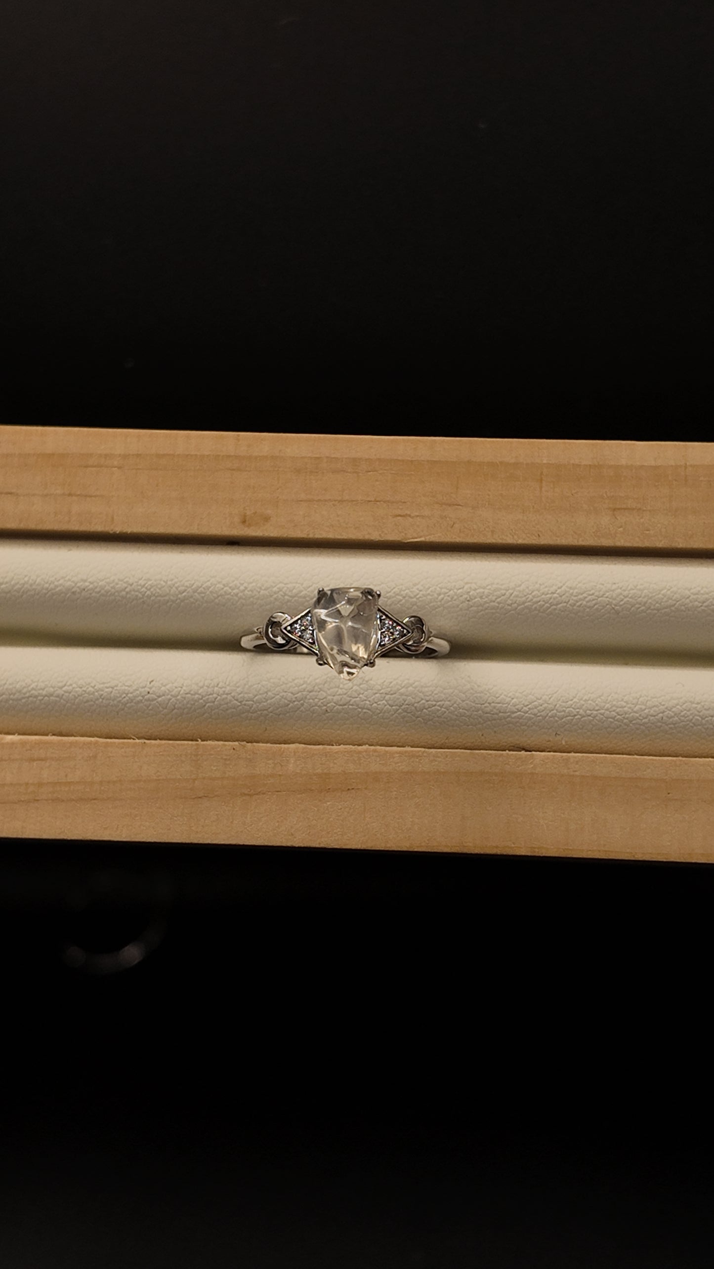 Moonstone Freeform S925 Adjustable Ring
