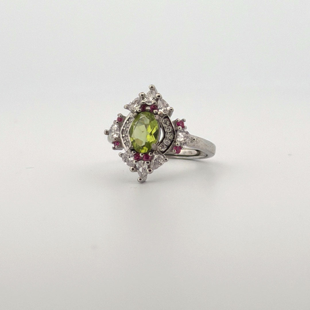 Peridot S925 Adjustable Ring